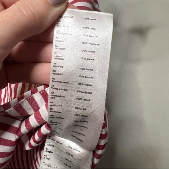 Maje Loussie Rouge Red and White Striped Top - Picture 8 of 12